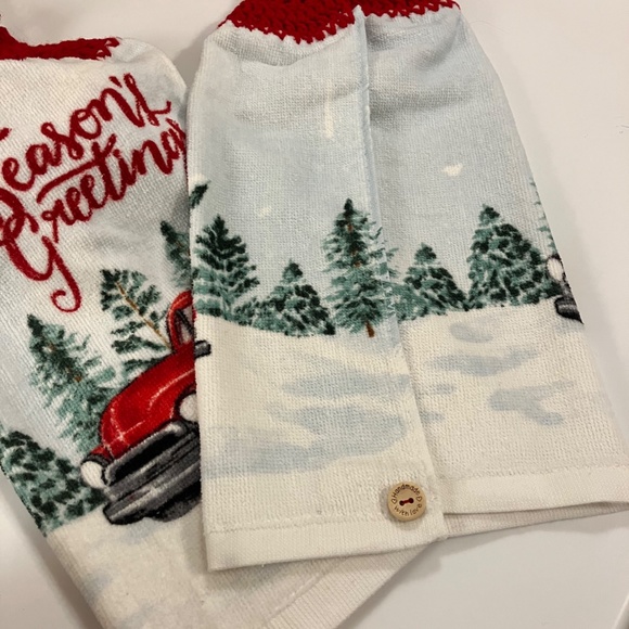 🎄NWOT Handmade Holiday Towel Set🎄 - Picture 7 of 9